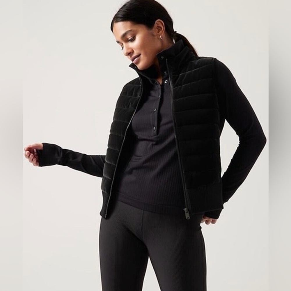 🌟 Athleta Hanover Hybrid Vest Women’s XL Merino Wool‎ Blend